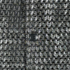 Vintage Pop Icon Shirt Adult MEDIUM Gray Silver Metallic Mesh Raver Club USA 90s