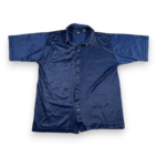 Vintage Mossimo Shirt Adult MEDIUM Blue Polyester Snaup Up Mesh Surfer USA 90s