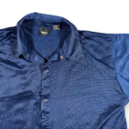 Vintage Mossimo Shirt Adult MEDIUM Blue Polyester Snaup Up Mesh Surfer USA 90s