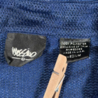 Vintage Mossimo Shirt Adult MEDIUM Blue Polyester Snaup Up Mesh Surfer USA 90s