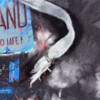 Goosebumps Horrorland Sweater Adult MEDIUM Gray Tie Dye Sweatshirt Hoodie Stine