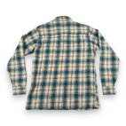 Kuhl Shirt Adult MEDIUM Blue Yellow Plaid Flannel Cotton Tencel Outdoor Hiking