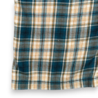 Kuhl Shirt Adult MEDIUM Blue Yellow Plaid Flannel Cotton Tencel Outdoor Hiking