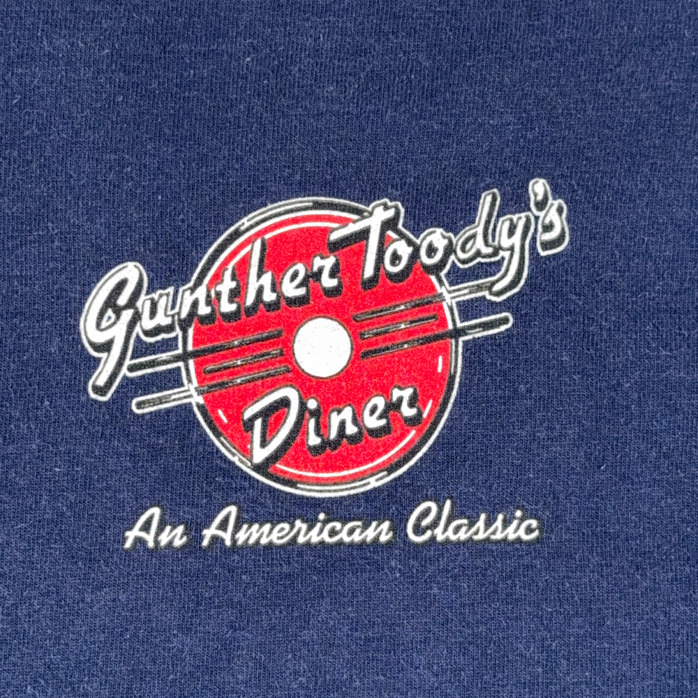 Vintage Gunther Toodys Diner Shirt Adult EXTRA LARGE Blue 1950s Colorado USA 90s-3 Vintage Gunther Toodys Diner Shirt Adult EXTRA LARGE Blue 1950s Colorado USA 90s