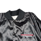 Vintage Truck Service Jacket Adult LARGE Black Indianapolis Spring Satin USA 80s