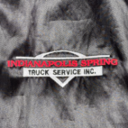Vintage Truck Service Jacket Adult LARGE Black Indianapolis Spring Satin USA 80s