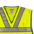 511 Tactical Vest Adult LARGE Yellow Silver Reflective Workwear Safety Outdoor