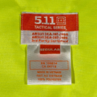 511 Tactical Vest Adult LARGE Yellow Silver Reflective Workwear Safety Outdoor