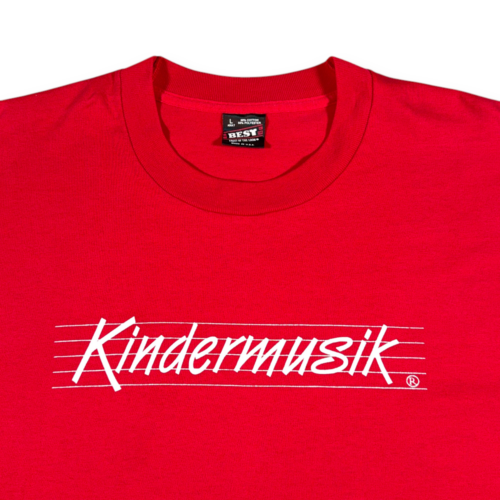 Vintage Kindermusik Shirt Adult LARGE Red Children Music Learning School USA 90s-2 Vintage Kindermusik Shirt Adult LARGE Red Children Music Learning School USA 90s