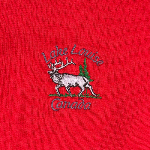 Vintage Canada Sweater Adult LARGE Red Gray Sweatshirt Henley Lake Louise 80s-2 Vintage Canada Sweater Adult LARGE Red Gray Sweatshirt Henley Lake Louise 80s