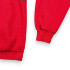 Vintage Canada Sweater Adult LARGE Red Gray Sweatshirt Henley Lake Louise 80s