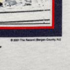 Vintage FDNY Shirt Adult LARGE White Fire Department Flag 911 USA Deadstock Y2K