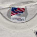 Vintage FDNY Shirt Adult LARGE White Fire Department Flag 911 USA Deadstock Y2K