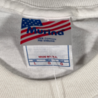 Vintage FDNY Shirt Adult LARGE White Fire Department Flag 911 USA Deadstock Y2K