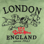 Disney 101 Dalmatians Sweater Womens LARGE Green Sweatshirt London Embroidered