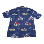 Vintage Pacific Legend Hawaiian Shirt Adult 2XL XXL Blue Motorcycle USA 90s