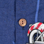 Vintage Pacific Legend Hawaiian Shirt Adult 2XL XXL Blue Motorcycle USA 90s