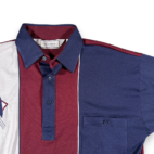 Vintage Classics Palmland Polo Shirt Adult MEDIUM Red Blue Colorblock Golf 90s