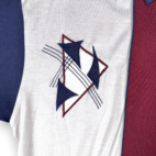 Vintage Classics Palmland Polo Shirt Adult MEDIUM Red Blue Colorblock Golf 90s