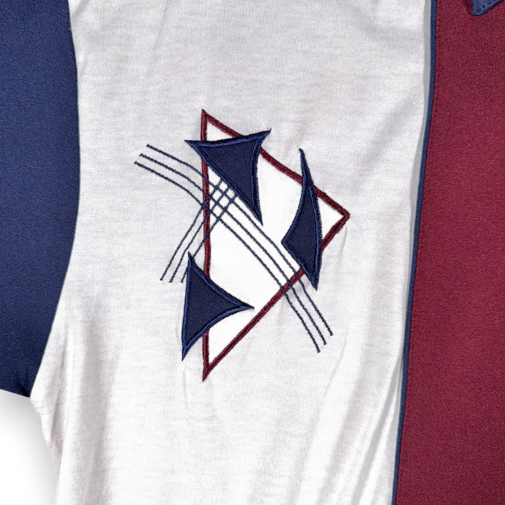 Vintage Classics Palmland Polo Shirt Adult MEDIUM Red Blue Colorblock Golf 90s-4 Vintage Classics Palmland Polo Shirt Adult MEDIUM Red Blue Colorblock Golf 90s