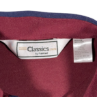 Vintage Classics Palmland Polo Shirt Adult MEDIUM Red Blue Colorblock Golf 90s