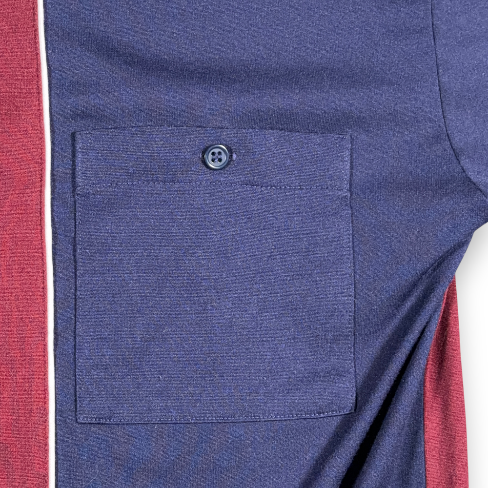 Vintage Classics Palmland Polo Shirt Adult MEDIUM Red Blue Colorblock Golf 90s-6 Vintage Classics Palmland Polo Shirt Adult MEDIUM Red Blue Colorblock Golf 90s