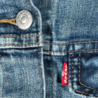 Levis Jacket Womens MEDIUM Blue Jean Medium Wash Denim Trucker Retro Classic