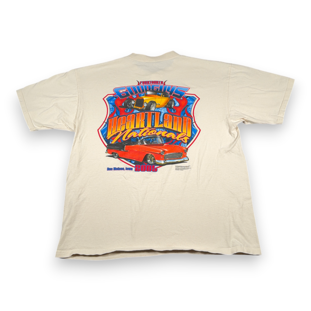 Vintage Goodguys Heartland Nationals Shirt Adult EXTRA LARGE White Car Show Y2K-1 Vintage Goodguys Heartland Nationals Shirt Adult EXTRA LARGE White Car Show Y2K