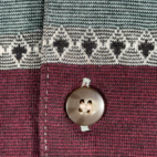 Vintage Classics Palmland Polo Shirt Adult MEDIUM Gray Blue Striped Golf 90s