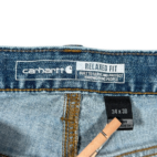 Carhartt Jeans Mens 34x30 Blue Denim Rugged Flex Relaxed Fit Workwear BD2804