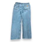 Carhartt Jeans Mens 36x32 Blue Denim Light Wash Relaxed Fit Denim Workwear B460