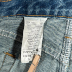 Carhartt Jeans Mens 36x32 Blue Denim Light Wash Relaxed Fit Denim Workwear B460