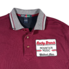 Vintage Mountain Music Polo Shirt Adult MEDIUM Red Rocky Branch Tennessee 90s