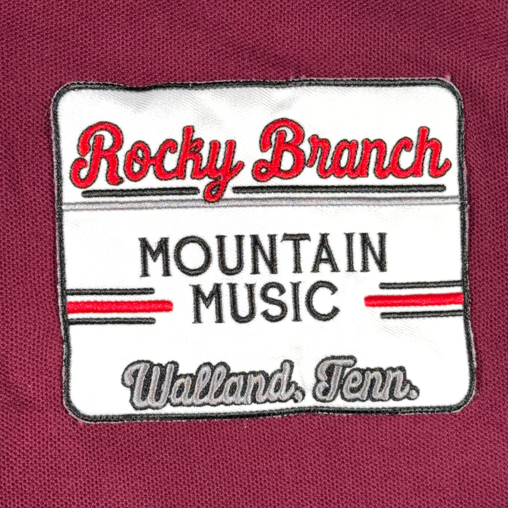 Vintage Mountain Music Polo Shirt Adult MEDIUM Red Rocky Branch Tennessee 90s-4 Vintage Mountain Music Polo Shirt Adult MEDIUM Red Rocky Branch Tennessee 90s