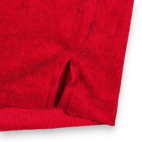 Vintage Enro Polo Shirt Adult LARGE Red Velour Schultz Terre Haute Indiana 70s