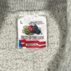 Vintage BUM Equipment Sweater Adult MEDIUM Gray Sweatshirt Raglan Logo USA 90s