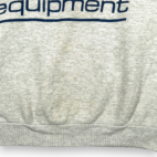 Vintage BUM Equipment Sweater Adult MEDIUM Gray Sweatshirt Raglan Logo USA 90s