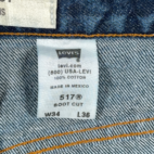 Vintage Levis 517 Jeans Mens 32x36 Blue Bootcut Denim Western Y2K 34x36 Tag