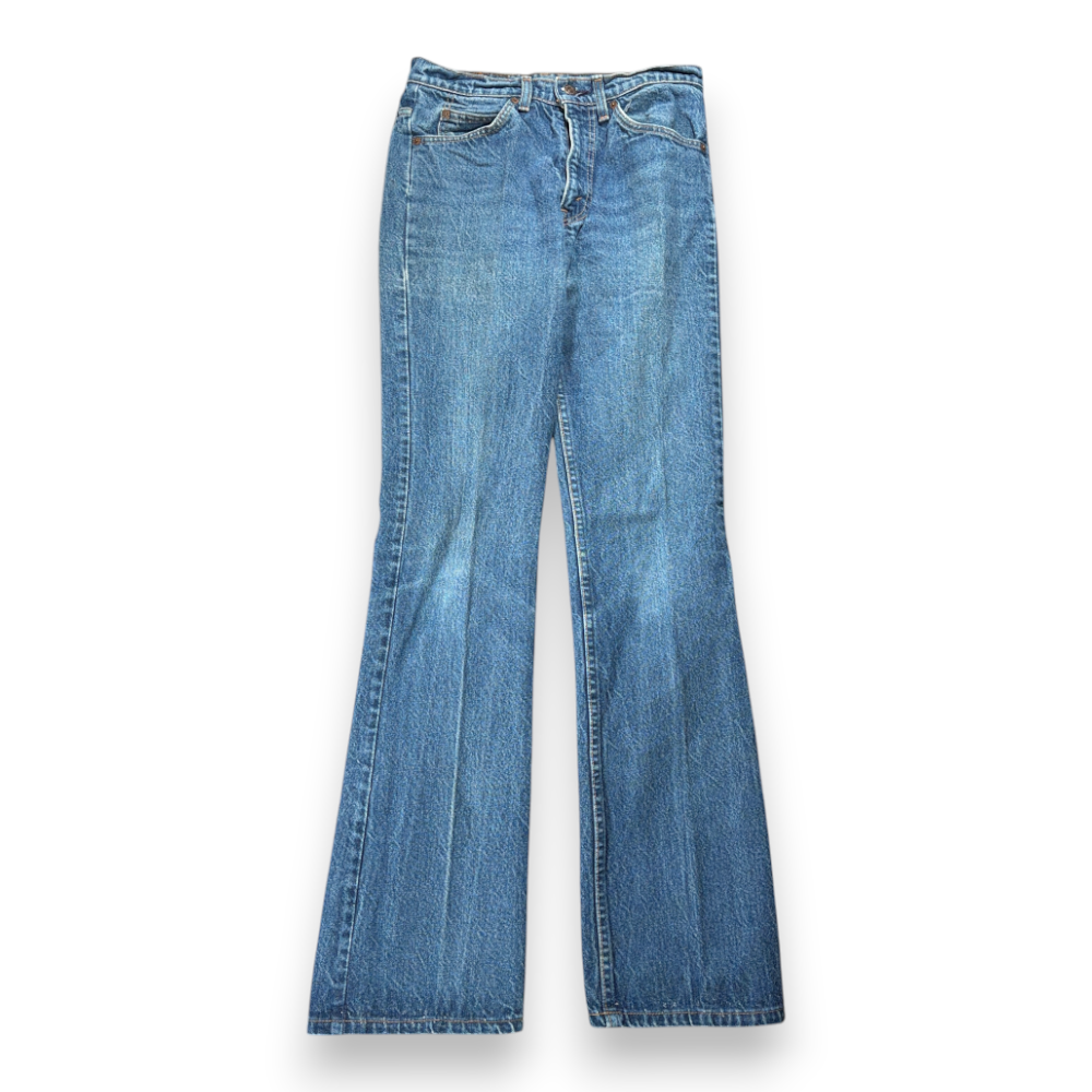 Vintage Levis 517 Jeans Mens 30×34 Blue Bootcut Denim Orange Tab USA 80s 30×36