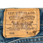 Vintage Levis Jeans Mens 28x36 Blue 505 Regular Orange Tab USA 80s 29x36 Tag