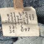 Vintage Levis 517 Jeans Mens 31x36 Blue Bootcut Medium Denim Orange Tab USA 70s