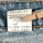 Vintage Levis Jeans Mens 34x36 Blue 512 Light Wash Denim Slim Tapered USA 90s