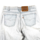 Vintage Levis Jeans Mens 30x30 Blue 550 Relaxed Light Orange Tab 90s 32x30 Tag