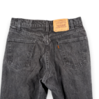 Vintage Levis Jeans Mens 30x34 Black 550 Relaxed Denim Dark Orange Tab USA 90s