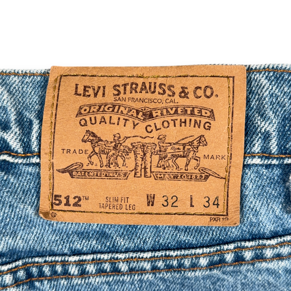 Vintage Levis Jeans Mens 32x34 Blue 512 Light Slim Tapered Orange Tab USA 90s-9 Vintage Levis Jeans Mens 32x34 Blue 512 Light Slim Tapered Orange Tab USA 90s