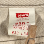Vintage Levis Jeans Mens 30x32 White 550 Relaxed Orange Tab USA 90s 33x34 Tag