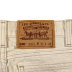 Vintage Levis Jeans Mens 30x32 White 550 Relaxed Orange Tab USA 90s 33x34 Tag