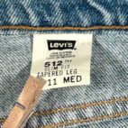 Vintage Levis Jeans Womens 28x31 11 Medium Blue 512 Light Slim Tapered USA 90s