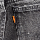 Vintage Levis Jeans Mens 32x36 Black 550 Relaxed Fit Denim Orange Tab USA 90s