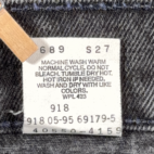 Vintage Levis Jeans Mens 32x36 Black 550 Relaxed Fit Denim Orange Tab USA 90s